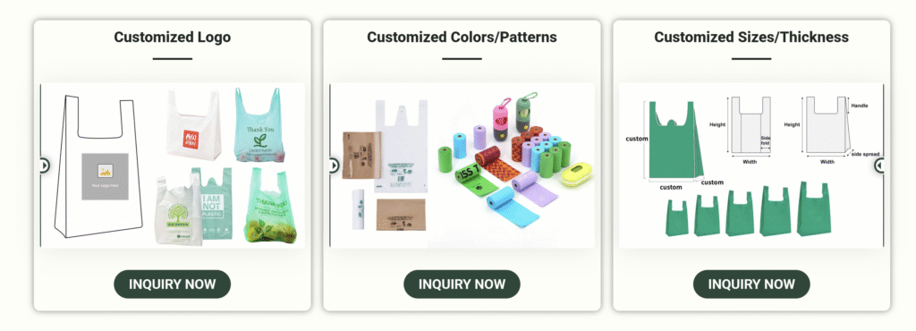 Biodegradable Bags customized service