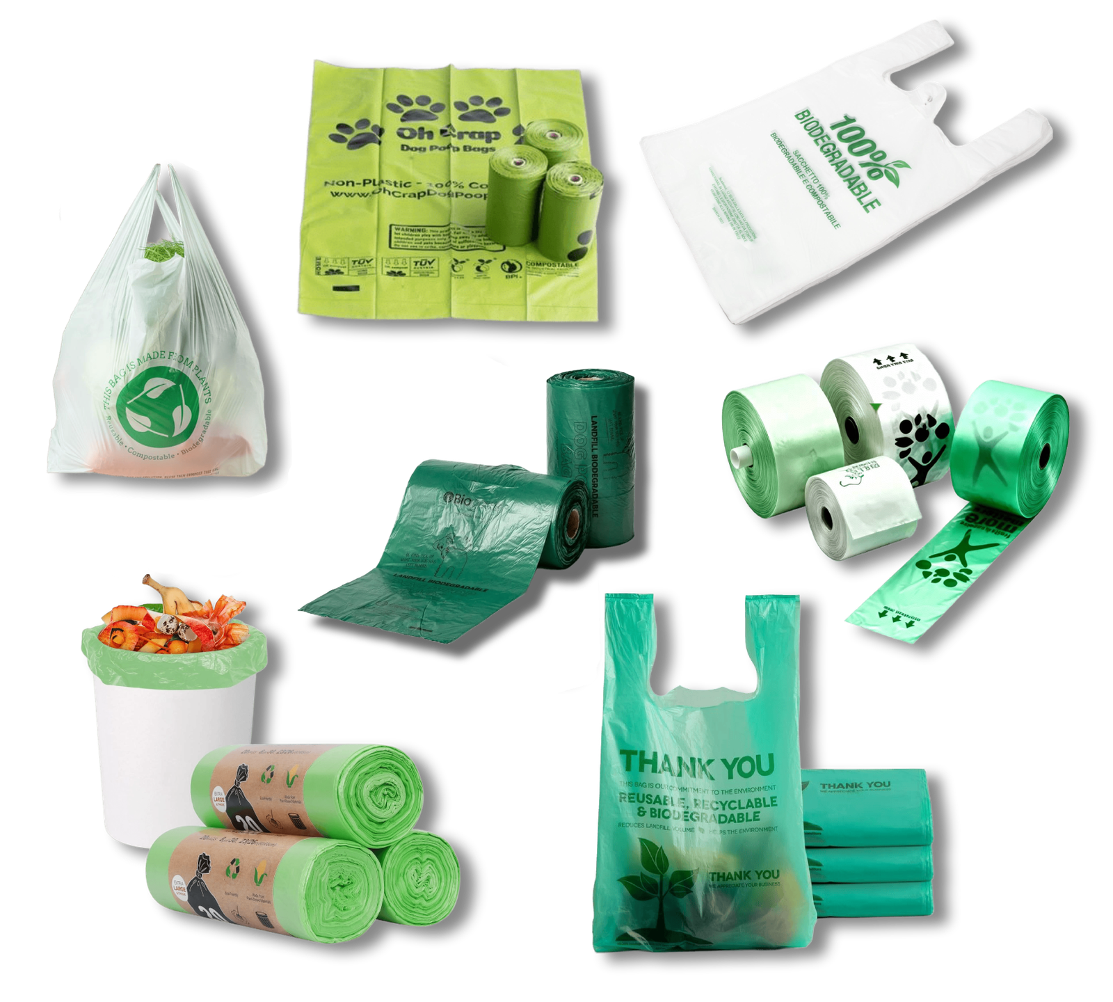 100_ Biodegradable Bags