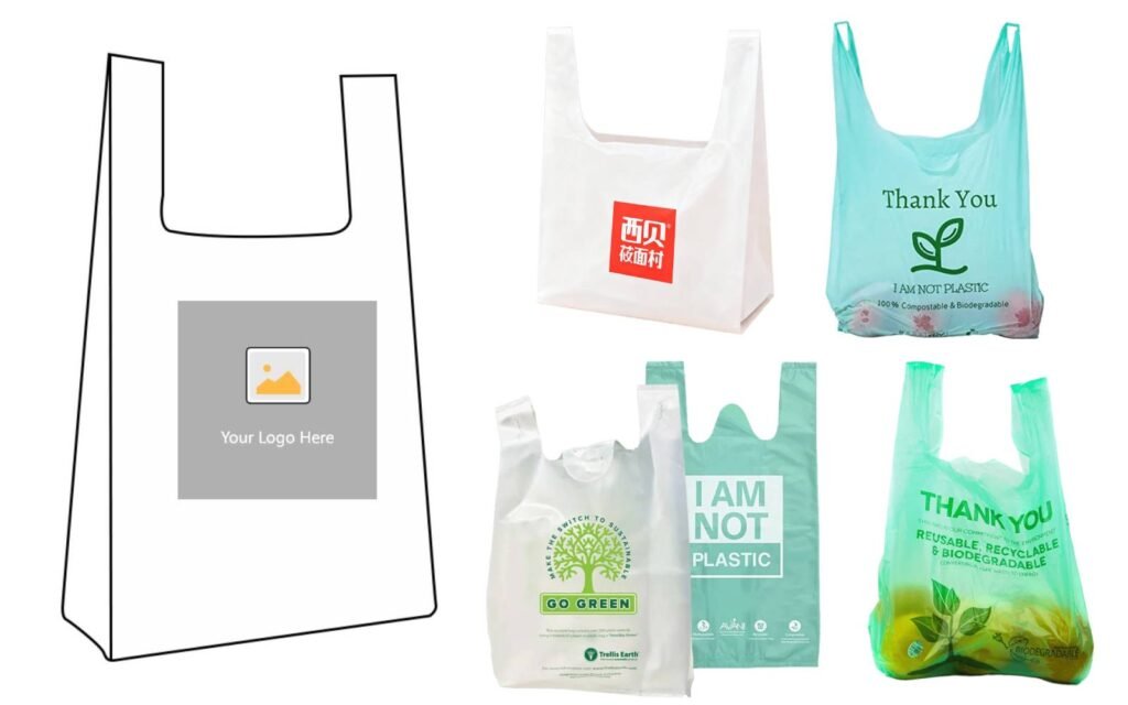 Biodegradable Bags custom logo