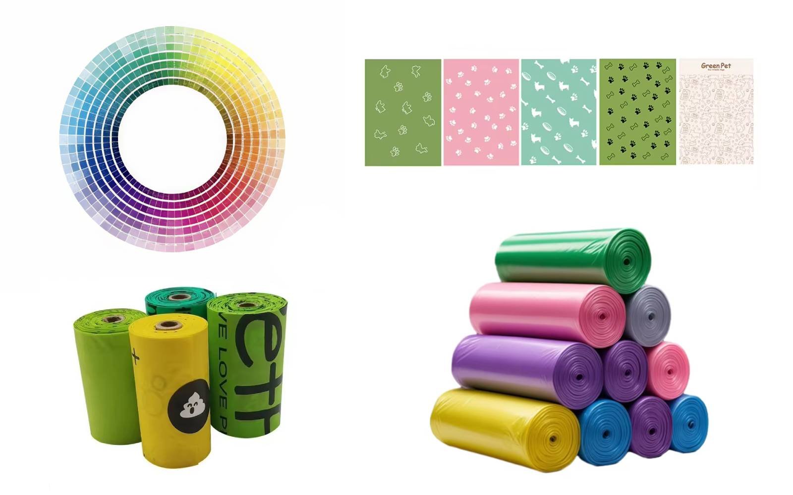 Custom Biodegradable Bags colors