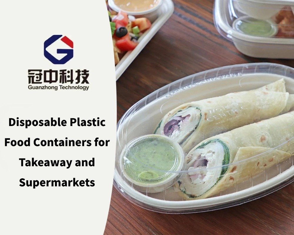 Disposable Plastic Food Containers for Takeaway and Supermarkets