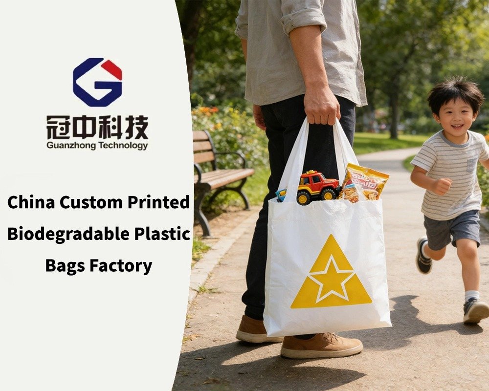 China Custom Printed Biodegradable Plastic Bags Factory
