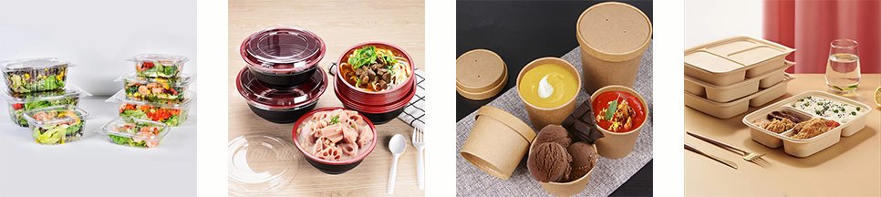 Plastic food packaging supplier: Packaging in different materials