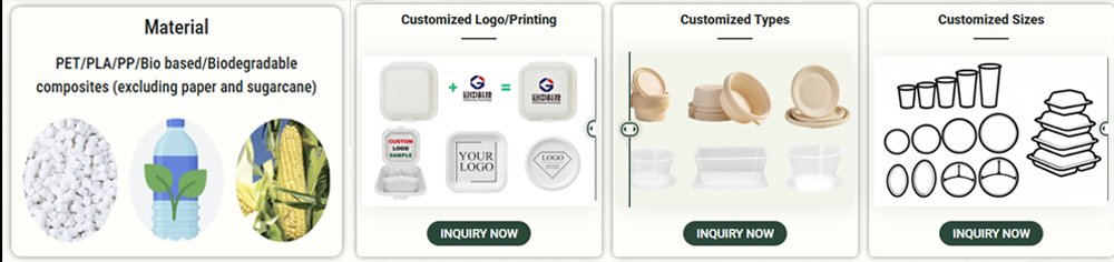 disposable food container manufacturers customization services