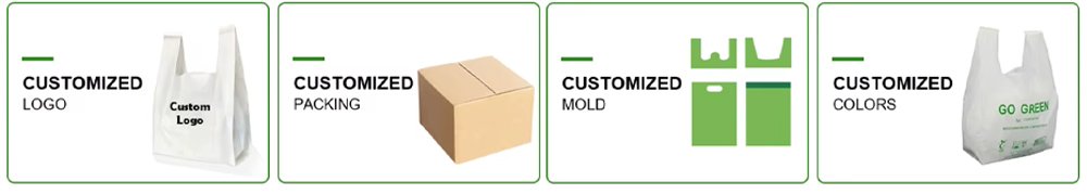 Guanzhong Biodegradable Shopping Bags Wholesale Manufacturer Customization Service