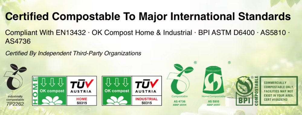 Guanzhong Compostable Bag Manufacturer Relevant Certificates