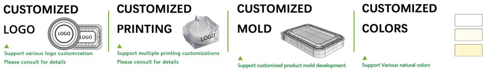 guanzhong Plastic Disposable Food Containers Wholesale Supplier Customization Services