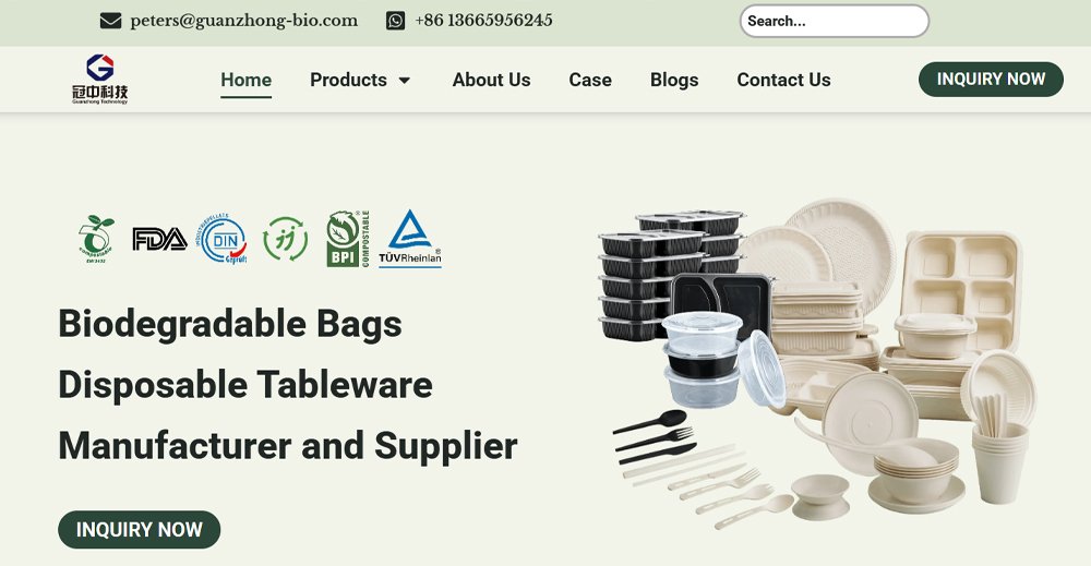 Guanzhong disposable food container manufacturers