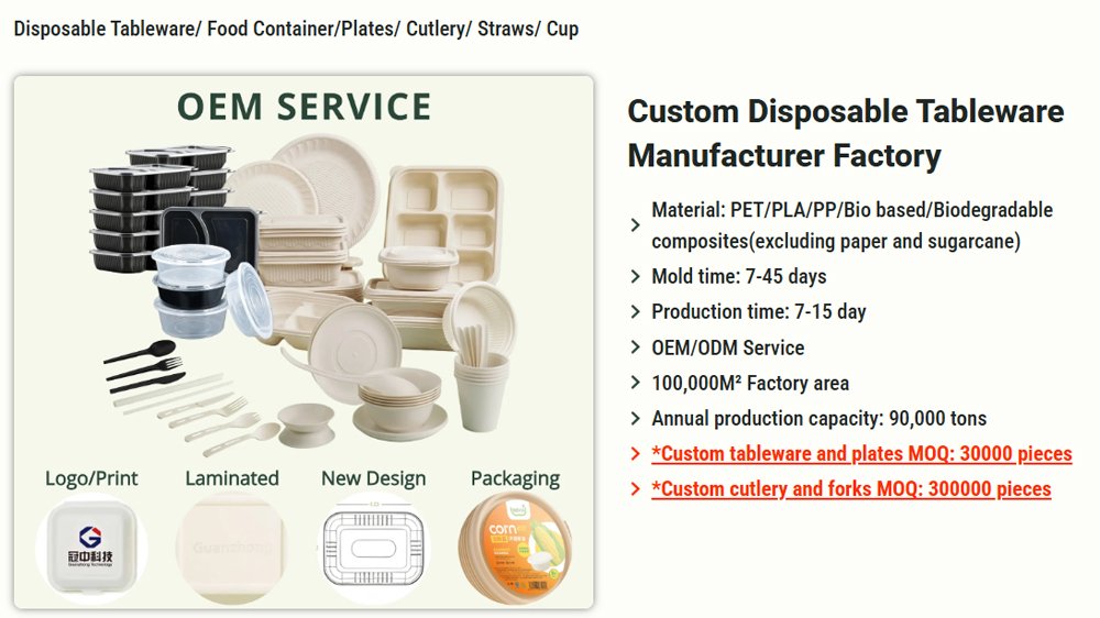 Guanzhong Disposable Food Containers Suppliers Products