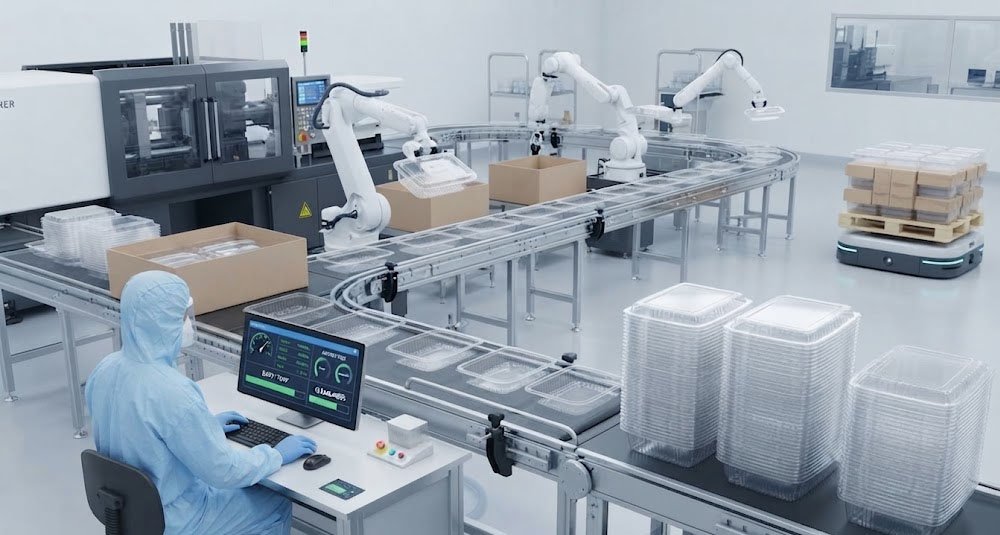 Food Container Box Manufacturer Automated Dust-Free Manufacturing