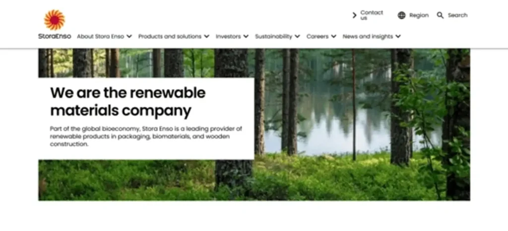 Eco Friendly Food Packaging Manufacturers STORA ENSO Oyj