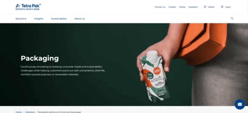 Eco Friendly Food Packaging Manufacturers TETRA PAK International S.A.