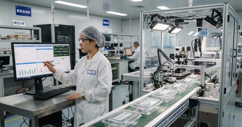 Food Containers Wholesale Manufacturer Quality Inspection